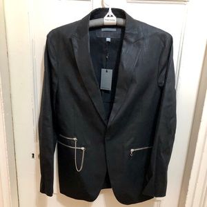 John Varvatos waxed blazer